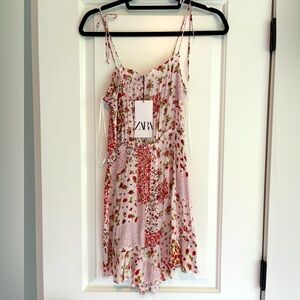 Zara Floral Print Romper, NEW